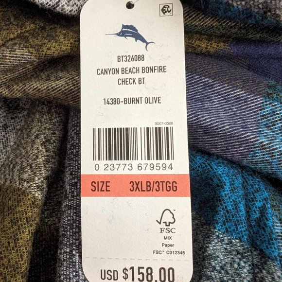 Tommy Bahama Multicolor Plaid Button Down Shirt - Picture 14 of 15